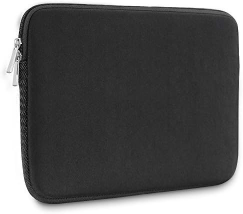 360° Protective Laptop Sleeve Bag Cover for 13-13.3 Inch MacBook Air | MacBook Pro Retina Late 2012 - Early 2016 | 12.9 Inch iPad Pro HP Asus Dell Acer Chromebook Ultrabook Notebook Table (13", BALCK)