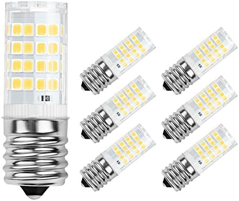 Yoky E17 LED Bulbs,Microwave Oven Light,5W(45W Equivalent),Warm White 3000K,CRI>85,400LM,51 2835 SMD,AC110-130V,Pack of 6