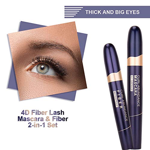 St. Mege, 4D Silk Fiber Lash Mascara and Fiber 2-in-1 Set