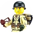 US Army WW2 101st Airborne Paratrooper Battle Brick Custom Minifigure | Genuine Military Minifig | Packaged in The USA | 1.6 Inches Tall | Great Gift for Ages 8+ to Adult AFOL