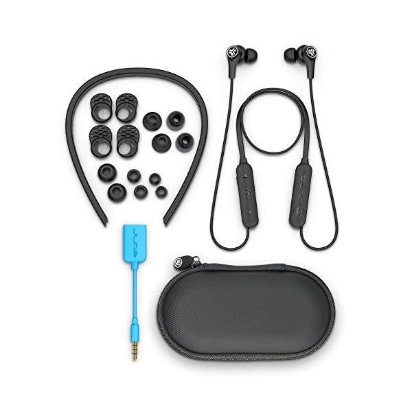 JLab-Audio-Epic-Executive-Wireless-Active-Noise-Canceling-Earbuds-Black-Travel-Friendly-7-Hour-Battery-Life-Bluetooth-41-aptX-Technology-IP54-Sweatproof-Extra-Gel-Tips-and-Cush-Fins-Travel-Case JLab Audio Epic Executive Wireless Active Noise Canceling Earbuds - Black - Travel Friendly 7 Hour Battery Life…