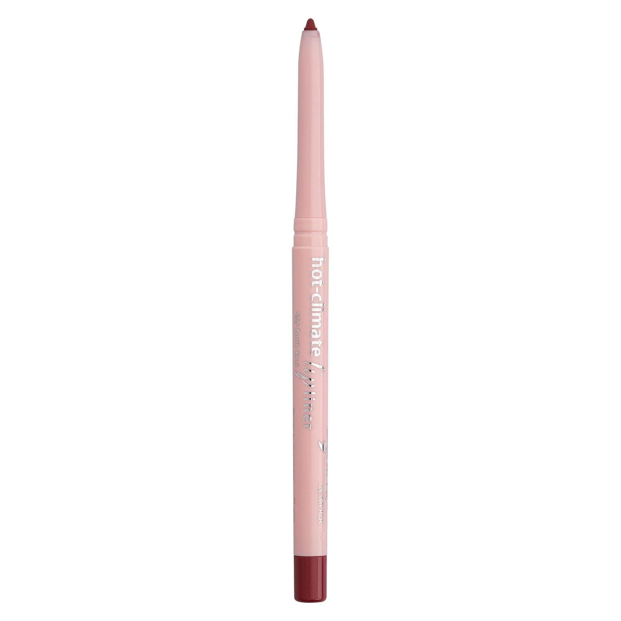 Impala - ORYX Automatic Lip Pencil Earth Red Colour No. 203 | Super Heat Resistant | Water Resistant Profiler | Waterproof Lip pencil | Long Lasting Liner