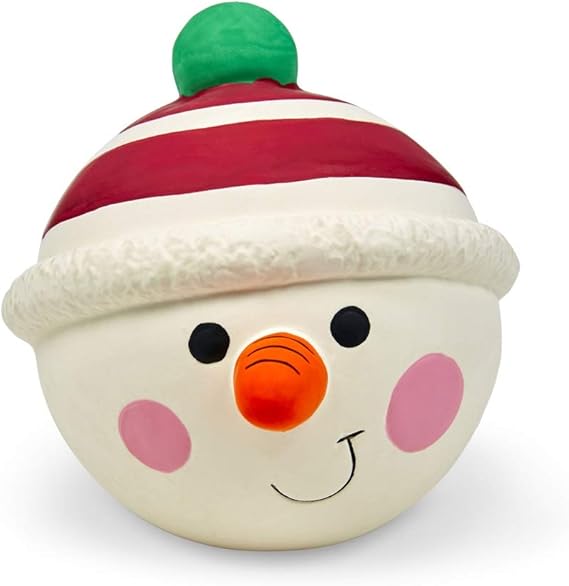 Petface Christmas Traditional Snowman Latex Ball Dog Toy Amazon.co.uk