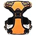 OLizee® New No Pull Dog Harness Outdoor Adventure Reflective Markings Pet Vest with Handle Adjustable Protective Nylon Walking Pet Harness Variety of Sizes and Colors,Orange XL