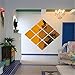 TraveT 3D Acrylic Crystal Mirror Self-adhesive Square Decorative Wall Sticker