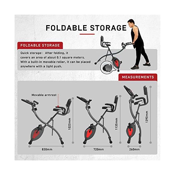 PROIRON-Folding-Exercise-Bike-for-Home-Indoor-Fitness-Bike-with-Resistance-Bands-8-Magnetic-Resistance-Levels-Stationary-Trainer-for-Home-Use-LCD-Display-Phone-Holder PROIRON 3-in-1 Folding Exercise Bike | Upright and Recumbent Foldable Stationary Bike | Magnetic Fitness Bike Indoor…