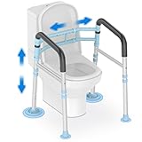 Delog Toilet Safety Rails 300 lb - Adjustable