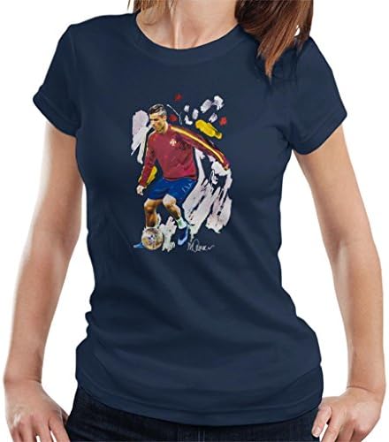Sidney Maurer Original Portrait of Cristiano Ronaldo Women's T-Shirt