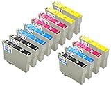 Skia Ink Cartridges Â¨ 12 Pack Compatible with Epson 127(T127120 T127220 T127320 T127420) for WorkForce 545, WorkForce 630, WorkForce 645, WorkForce 845, WorkForce WF-3520, WorkForce WF-3540, WorkForce WF-7520
