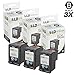 LD Products Remanufactured Ink Cartridge Replacement for HP 62XL C2P05AN High Yield (Black, 3-Pack) Compatible with 5540 5541 5542 5544 5545 5547 5548 5640 5644 5646 5661 5663 5665 8005 and More