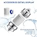 10-Stage Shower Filter With 2 Replacement Cartridges-Water Softener And Removes Chlorine, Flouride, Heavy Metals And Unpleasant Odors-For Any Shower Head And Handle Shower