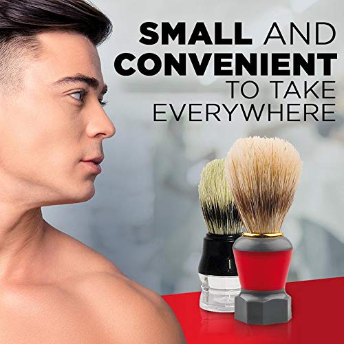 Titania Germany Shaving Brush - Genuine Hair Extra Long Bristles with Comfortable Black Handle - Simple & Efficient Lather Application for Men - Thumbnail 6