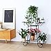 7 Tier Metal Plant Stand Shelf Indoor Wrought Iron Plant Stands Outdoor Multilayer Potted Planters Display Rack Patio Garden, Size: 66 x 22 x 102cmthumb 2