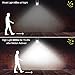 BNT Solar Lights Outdoor Security Super Bright LED Led Flood Lights with Motion Sensor,800Lm Waterproof Solar Power Charging, Adjustable Head for Garage Yard, Wall Porch,Pack of 2,White