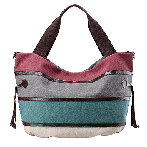 image for Clearance Sale! ZOMUSA Women's Casual Multi-Pocket Canvas Handbags Mes