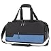 MarsBro Water Resistant Sports Gym Travel Weekender Duffel Bag with Shoe Compartment Black/Blue Medium