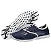 Men Women Quick Drying Mesh Athletic Aqua Water Shoes Lightweight Lace-up Walking Sneaker Shoes