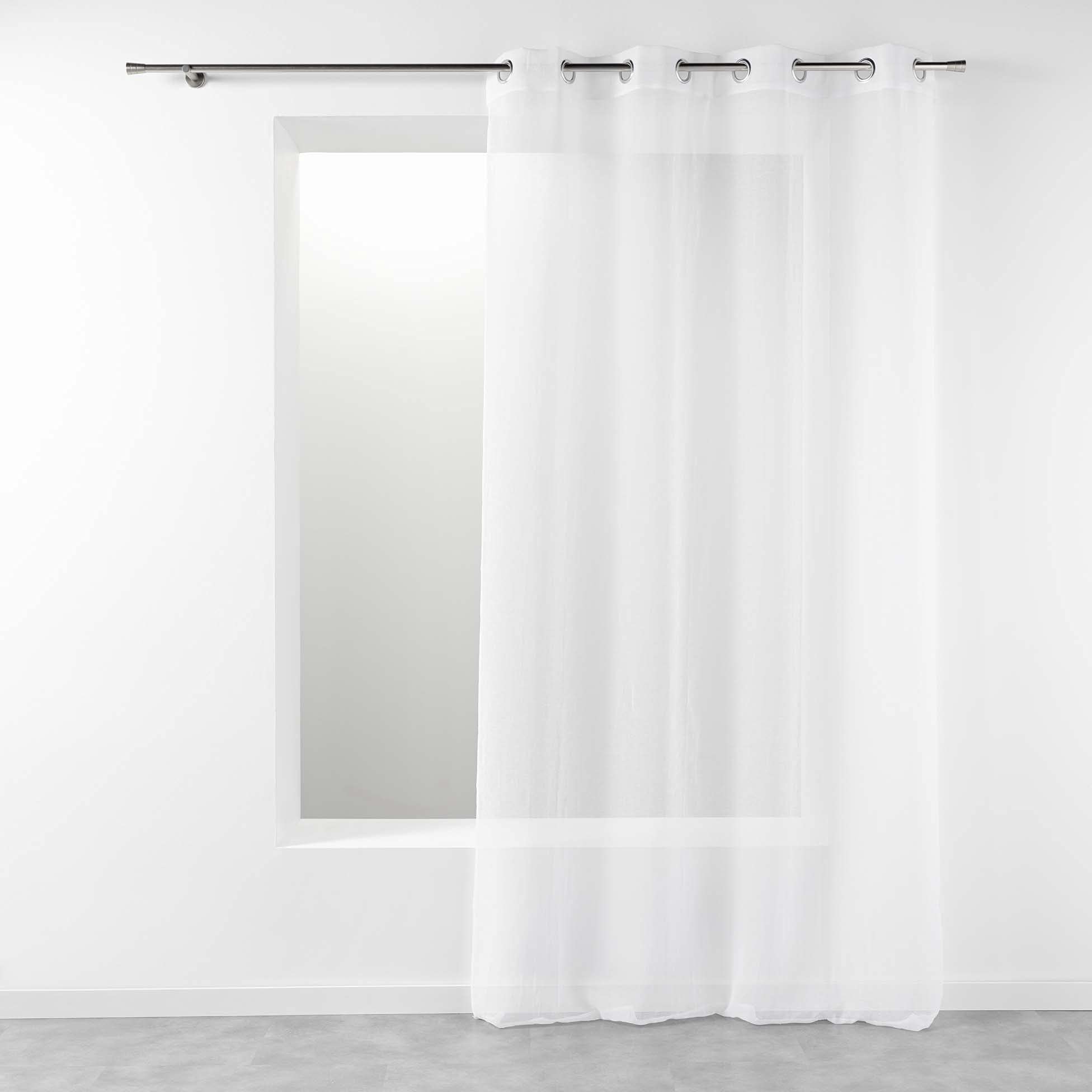 Douceur d 'Intérieur Telma Eyelet, polyester, white, 140 x 240 cm