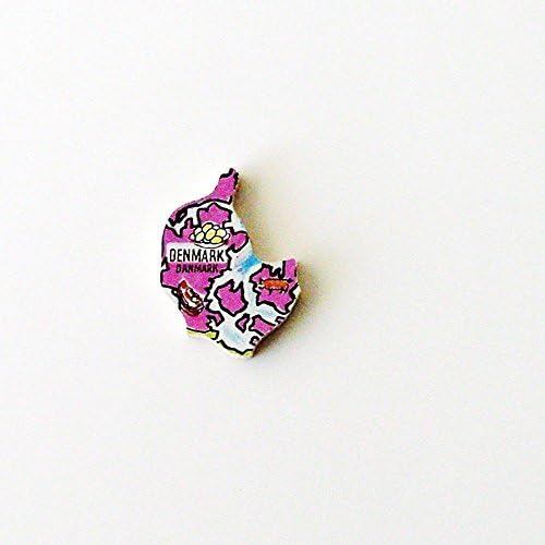 1960s Danmark / Denmark Wearable History Brooch - Pin / ME2Designs Upcycled Wood Jewelry