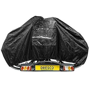 Dresco Dyto fietsaccessoires fietsafdekzeil 2 fietsen, 5010039, zwart