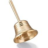 Etehup 2.05IN Brass Hand Bell, Small Call Bell, Dinner Hand Bell, Suitable for Seniors Bedside, Games, Pet Training and More
