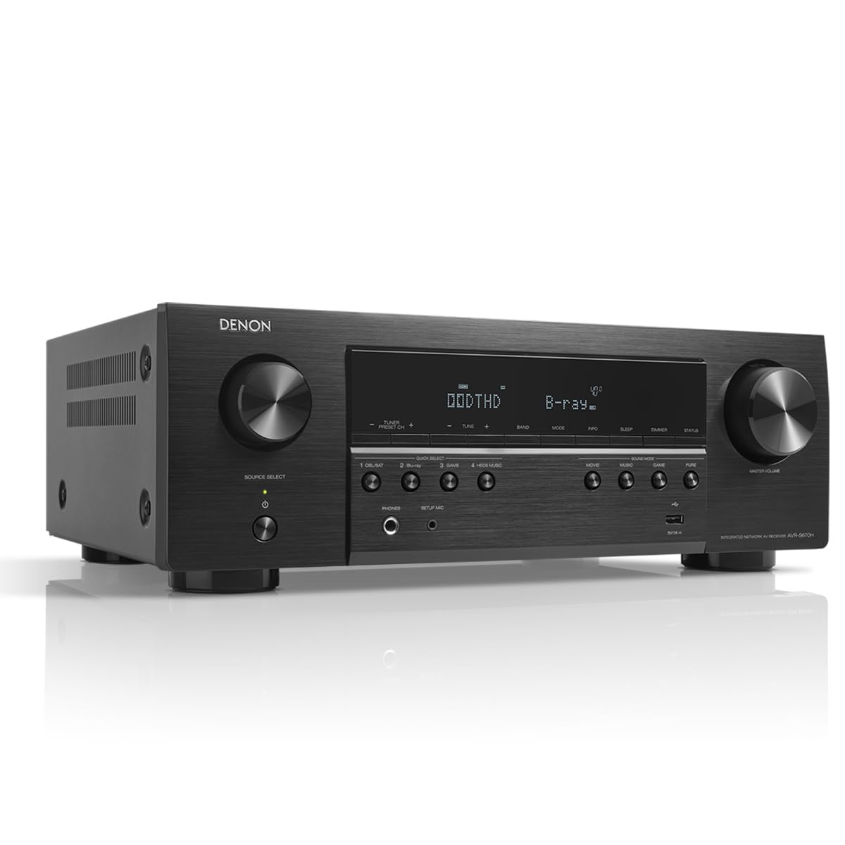 Klipsch Reference Theater Pack 5.1-Channel Speaker System + AVR-S770H 75W 7.2-Channel 8K Network AV Receiver with HEOS