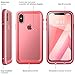 i-Blason Case for iPhone X (2017) / iPhone Xs (2018), Aegis Waterproof Full-body Rugged Case with Built-in Screen Protector (Frost/Pink)