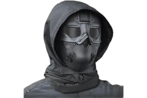 QJYZHAN Airsoft MaskTactical Wild Mask，Adjustable Balaclava Face Mask for Outdoor Sport Cosplay Costume Movie Shooting