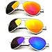 zeroUV - Premium Full Mirrored Aviator Sunglasses w/Flash Mirror Lens