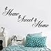 Home Sweet Home Decals Wall Stickers Living Room，Elevin(TM) Wall Decals Stickers Removable Waterproof Self Adhesive Paper Mural Wall Art Wallpaper Home Room Decor
