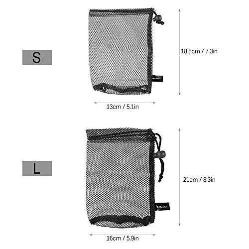 image for Lixada Golf Nylon Drawstring Mesh Net Bag Pouch for Golf Balls Table T