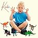 Kicko 96 Pieces Mini Vinyl Dinosaur Set 2-inch - Animal Action Figures Assortment Toy for Kids, Play, Decoration, Prize, Party Favor
