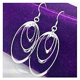 NYKKOLA Classic Fashion Hot Sale Jewelry 925 Solid Silver Teardrop Hook Earrings