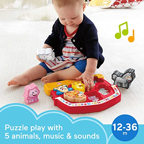 FisherPrice Laugh & Learn Toddler Shape Sorting Toy Farm Animal Puzzle