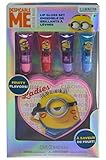 Despicable Me Minions Lip Gloss Set With Heart Shaped Carrying Case