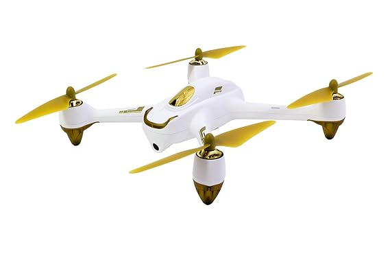 Hubsan 15030050 - X4 FPV Brushless Quadrocopter weiß - RTF-Drohne mit HD-Kamera, GPS, Follow-Me, Akku, Ladegerät und Fernsteu