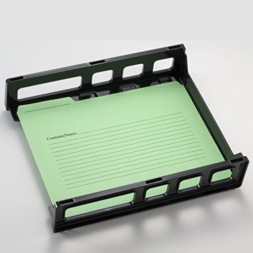 Officemate Front Load Stacking Tray, Letter Size,  Black, 1 Tray (21032)