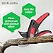 Sleek Garden Professional Sharp Bypass EZ-Cut Garden Pruning Shears Comfort Plus Handheld Gardening Tools Pruner,Rust Proof Blades Clippers/Scissors for The Garden Awesome Cushion & Shock Absorberthumb 3