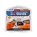 Camco Durable All Purpose RV and Camper Disposable Sanitation Gloves - Will Grip in Wet or Dry Conditions | Latex and Powder Free |Orange Nitrile Gloves - 30 Pack (40286)