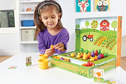 Learning Resources Veggie Farm Sorting Set, 46 Pieces