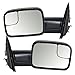 Replacement Set Driver and Passenger Power Side Trailer Tow Flip-Up Mirrors Heated Compatible with 2002-2008 Ram 1500 Pickup Truck 55077445AO 55077444AO