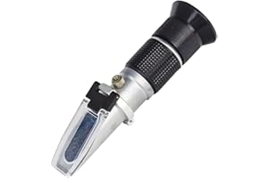 LOHAND Honey Refractometer for Honey Moisture, Scale Range: 0-90% Brix Refractometer, Precision Measuring Sugar Content for Maple Syrup/Wine/Fruit/Drink, Automatic Temperature Compensation