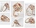 Yellow Shinning Cubic Zirconia Topaz Rings For Women 18K Rose Gold Plated