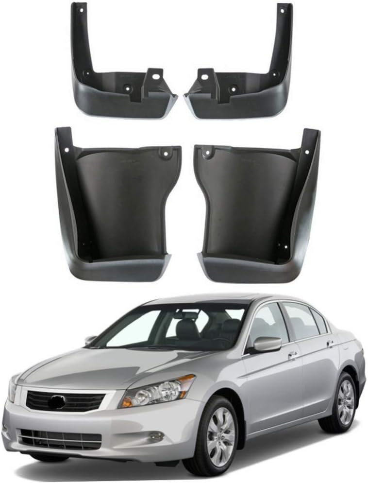 CFHMLK Fender For Honda Accord Sedan 2008-2012 Set Molded Mudflaps Splash Guards Front Rear Mud Flap Mudguards Fender 4PCS