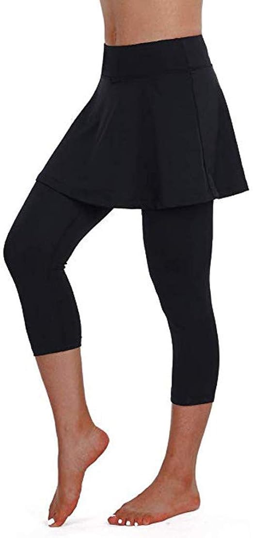 Damen Dünne Rock Hose Leggingsfrauen Beiläufig Rock Leggings Tennishose Mode Basic Sport Fitness