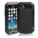 Apple iPhone 7 Plus case,Feitenn Water Resistant Armor Tank Aluminum Metal Bumper Gorilla Glass Soft Rubber Military Heavy Duty Shockproof Hard Case for iPhone 7 Plus 5.5inch (Black)