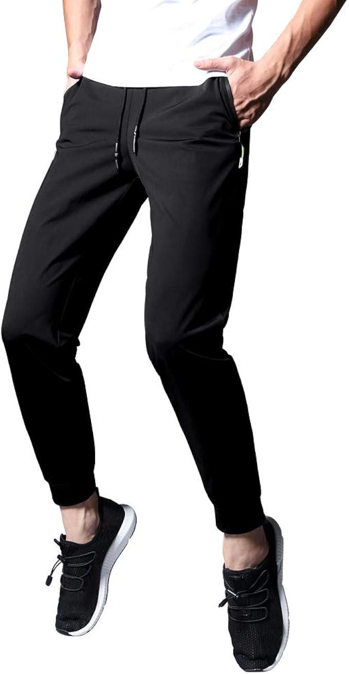 ENGEALLRR Men's Casual Joggers Breathable QuickDry Hiking Pants