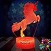 Unicorn Gift 3D Night Light for Kids Christmas Valentines Day Horse Gifts Led 3D Illusion Lamps Birthday Gifts for Girls Home Decor Office Bedroom Party Decorations 7 Color Crackle White Base