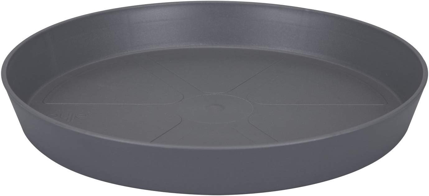 Elho Loft Urban Soucoupe Ronde 24 Anthracite Extérieur Ø 24.5 x H