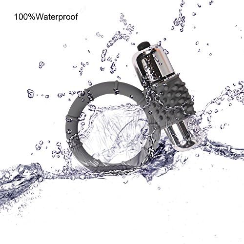 Strong Vibration Delay Ring Silicone Massage Ring (Gray)